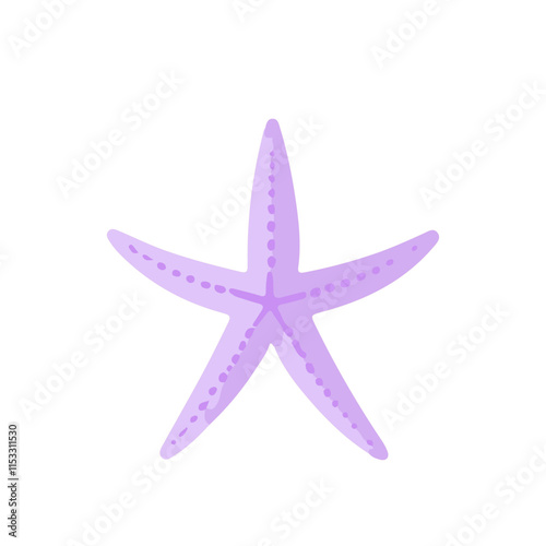 Purple Starfish Icon