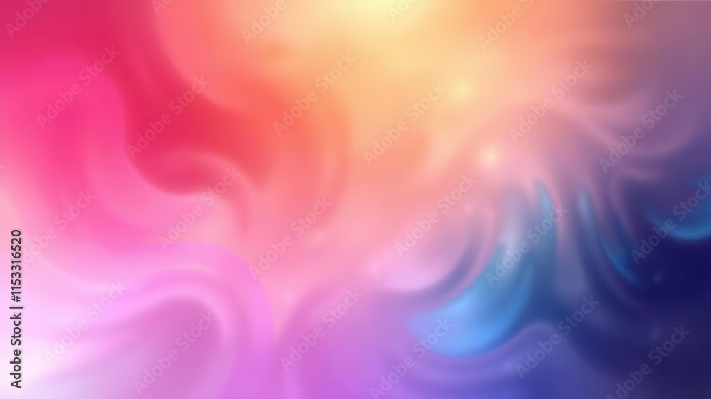 Abstract Colorful Background with Smooth Swirls and Blurry Details for Creative Artwork and Modern Design Projects Featuring Vibrant Hues and Soft Gradients