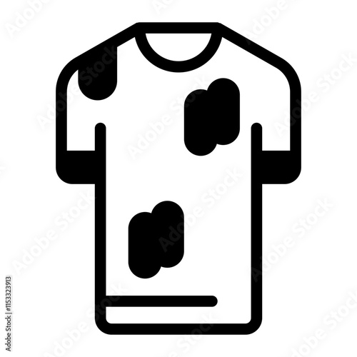 Dirty Clothes Glyph Icon