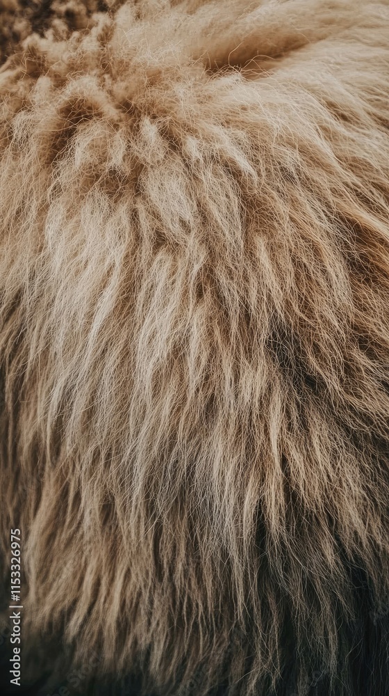 Close-up of fluffy, textured fur showcasing natural color variations and softness. Close-up of fluffy, textured fur showcasing natural color variations and softness.