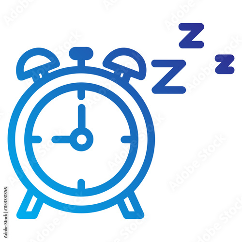 sleep time line gradient icon