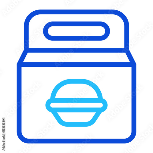 Food Pack Duoline Icon