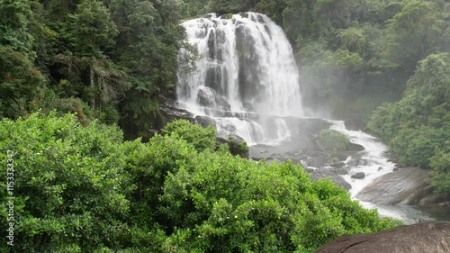 Lush Tropical Paradise - Galaboda Waterfalls Sri Lanka in 4K photo