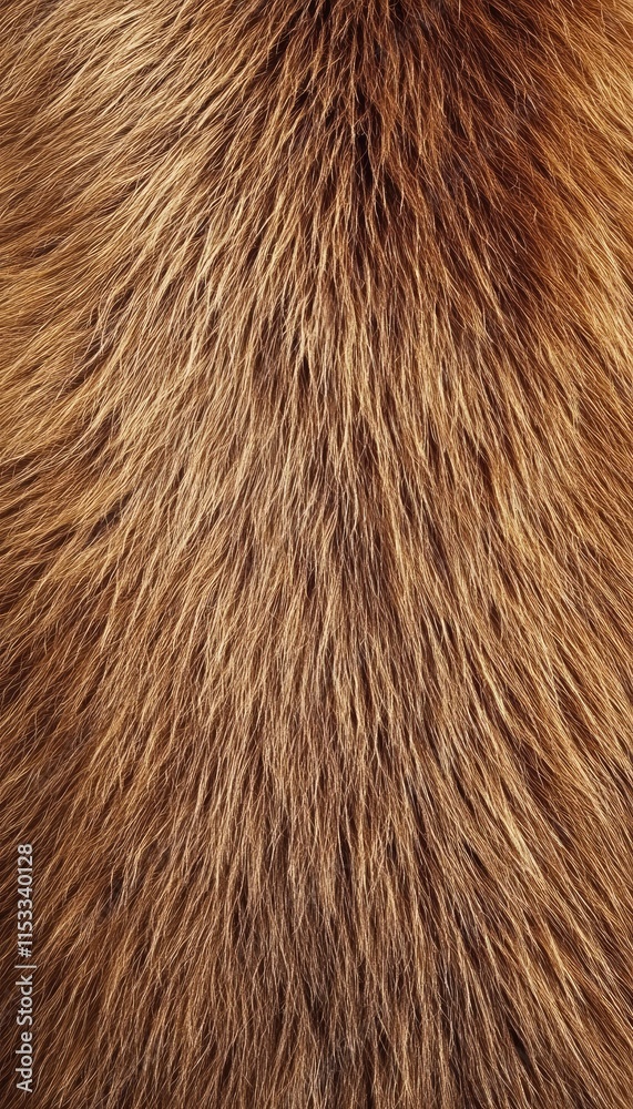 Close-up of soft, textured fur with warm brown tones. Close-up of soft, textured fur with warm brown tones.