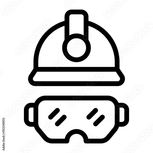 Helmet Line Icon