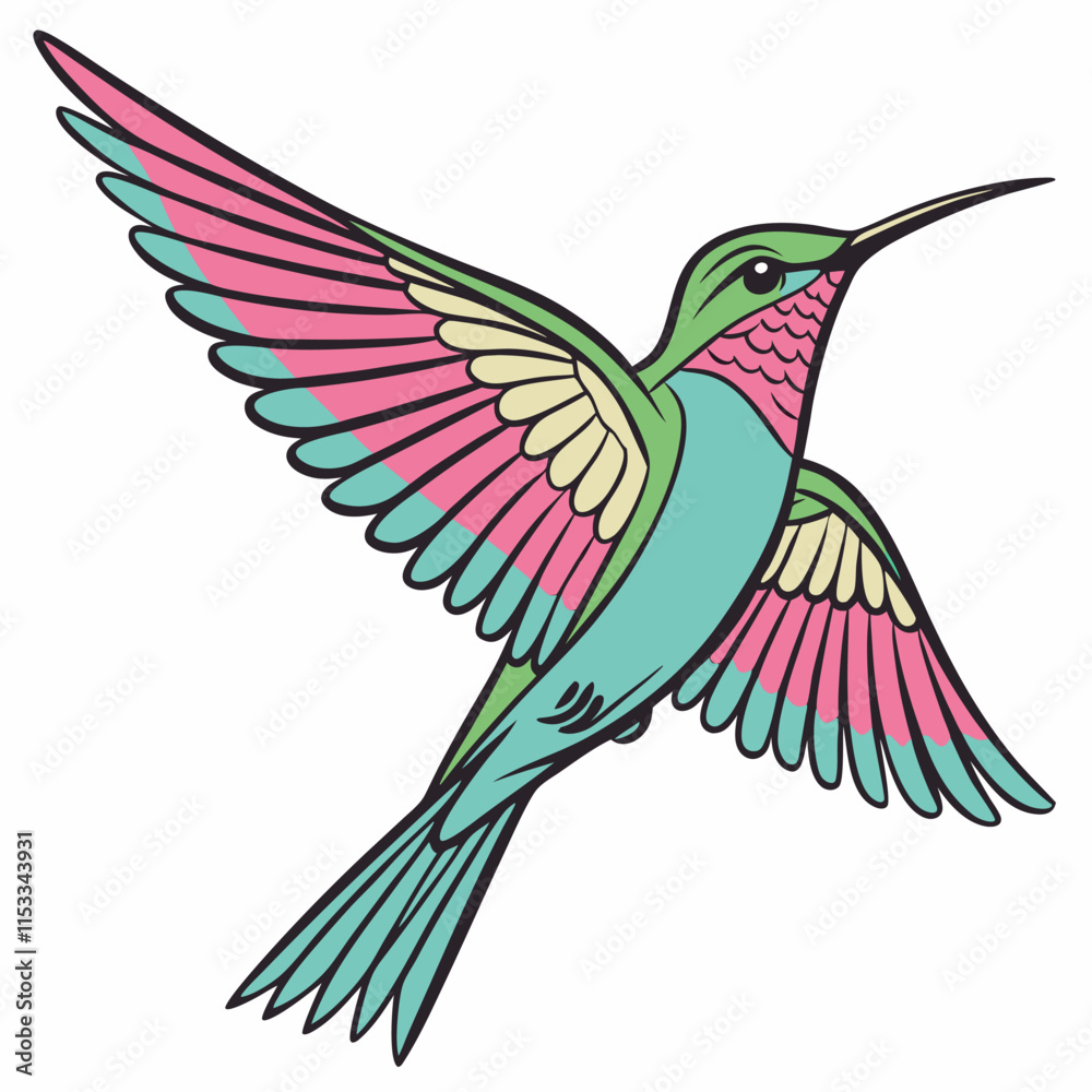 Obraz premium hummingbird on a branch