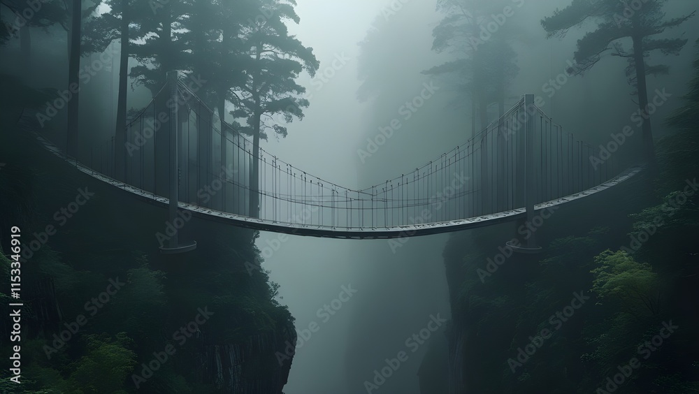 Obraz premium fog in the fog