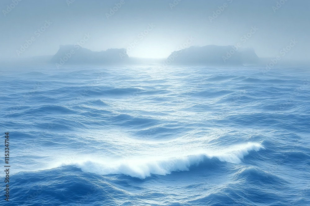 Fluid Blue Wave: Abstract Oceanic Design Fluid Blue Wave: Abstract Oceanic Design