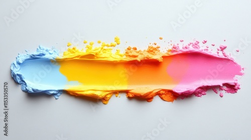 Bright artistic brush strokes Intricate details in every stroke