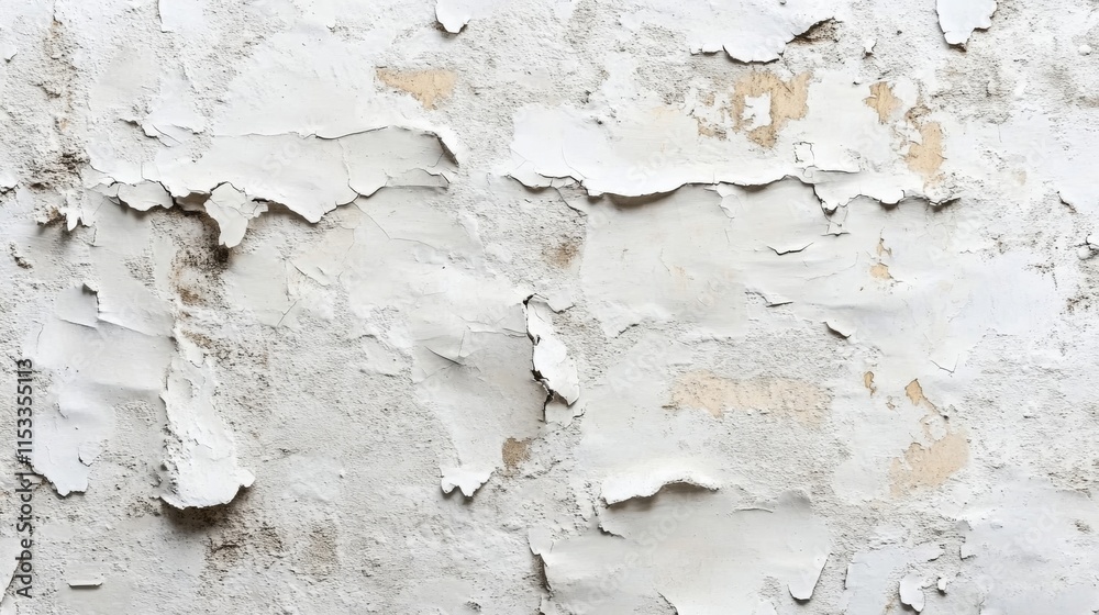 Peeling White Paint Reveals Aged Wall Texture Peeling White Paint Reveals Aged Wall Texture
