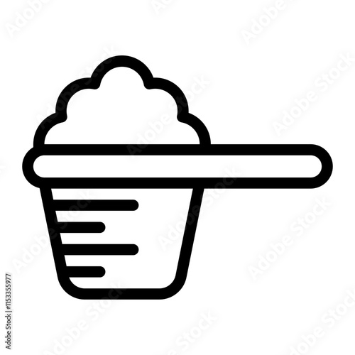 Measuring Spoon Line Icon