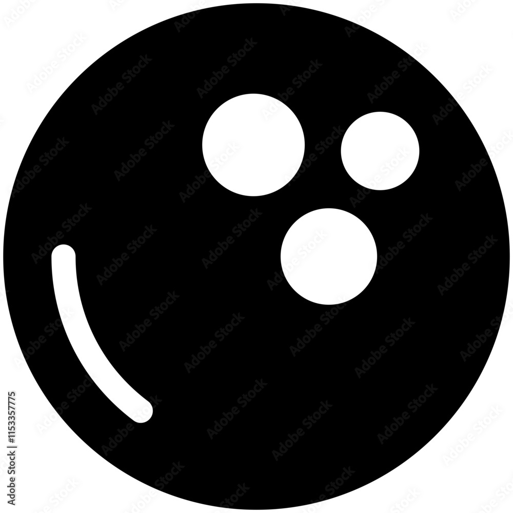 Fototapeta premium bowling solid icon