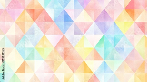 Pastel Triangle Pattern Abstract Geometric Design