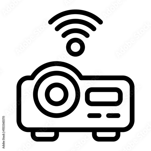 Movie Projector Line Icon