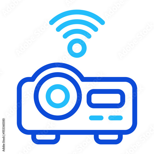 Movie Projector Duoline Icon