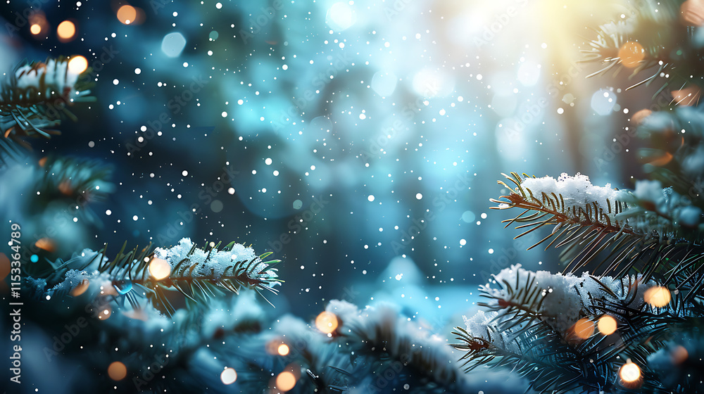 Obraz premium Christmas wreath decoration backgrounds 2025