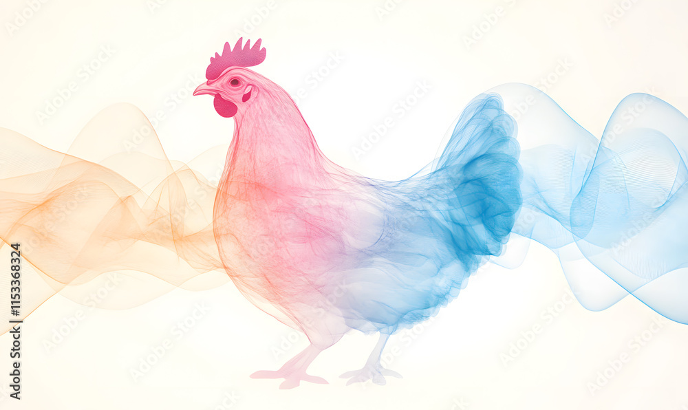Fototapeta premium Creative Chicken Concepts, From Vibrant Farm Scenes and Food Styling