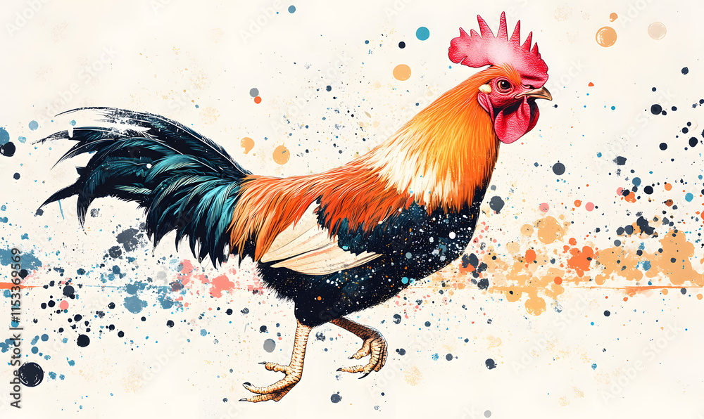 Fototapeta premium Creative Chicken Concepts, From Vibrant Farm Scenes and Food Styling