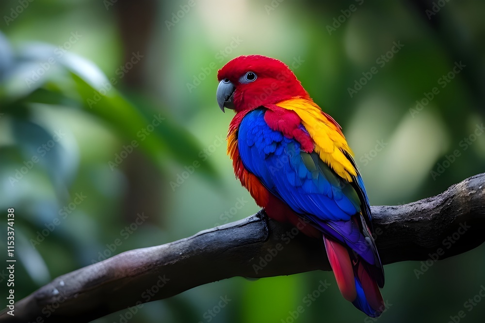 Beautiful bird in nature tropic habitat Beautiful bird in nature tropic habitat