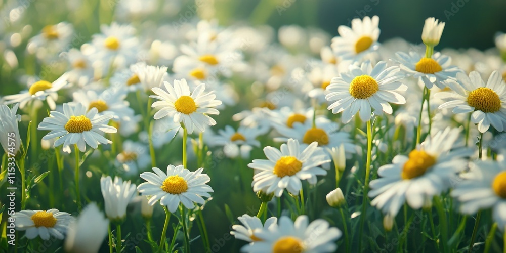 Fototapeta premium Daisy Field Sunrise