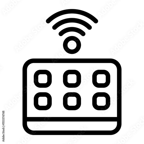 Remote Control Line Icon