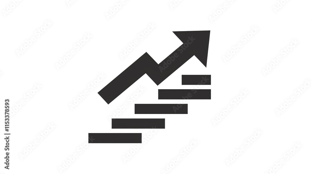 a black arrow pointing up to a staircase a black arrow pointing up to a staircase
