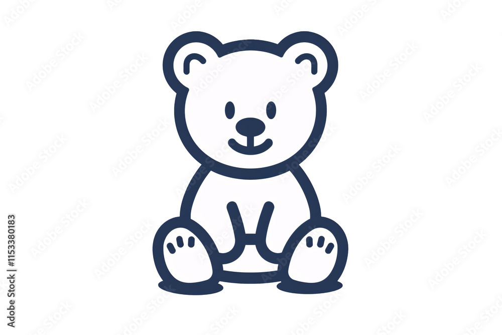 a white bear sitting on a white background a white bear sitting on a white background