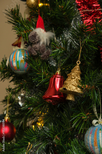 Christmas tree with ormanents