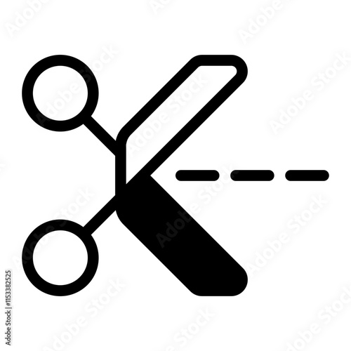 Scissor Glyph Icon