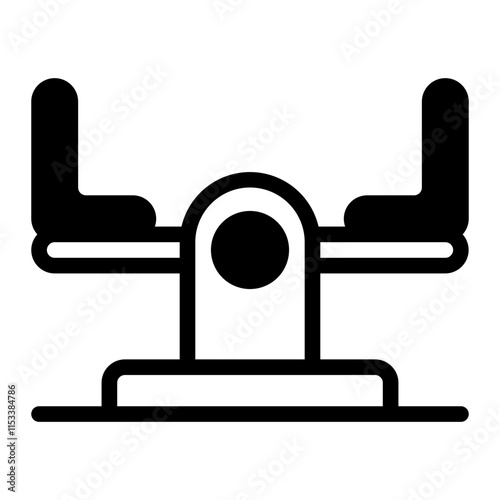 Seesaw Glyph Icon