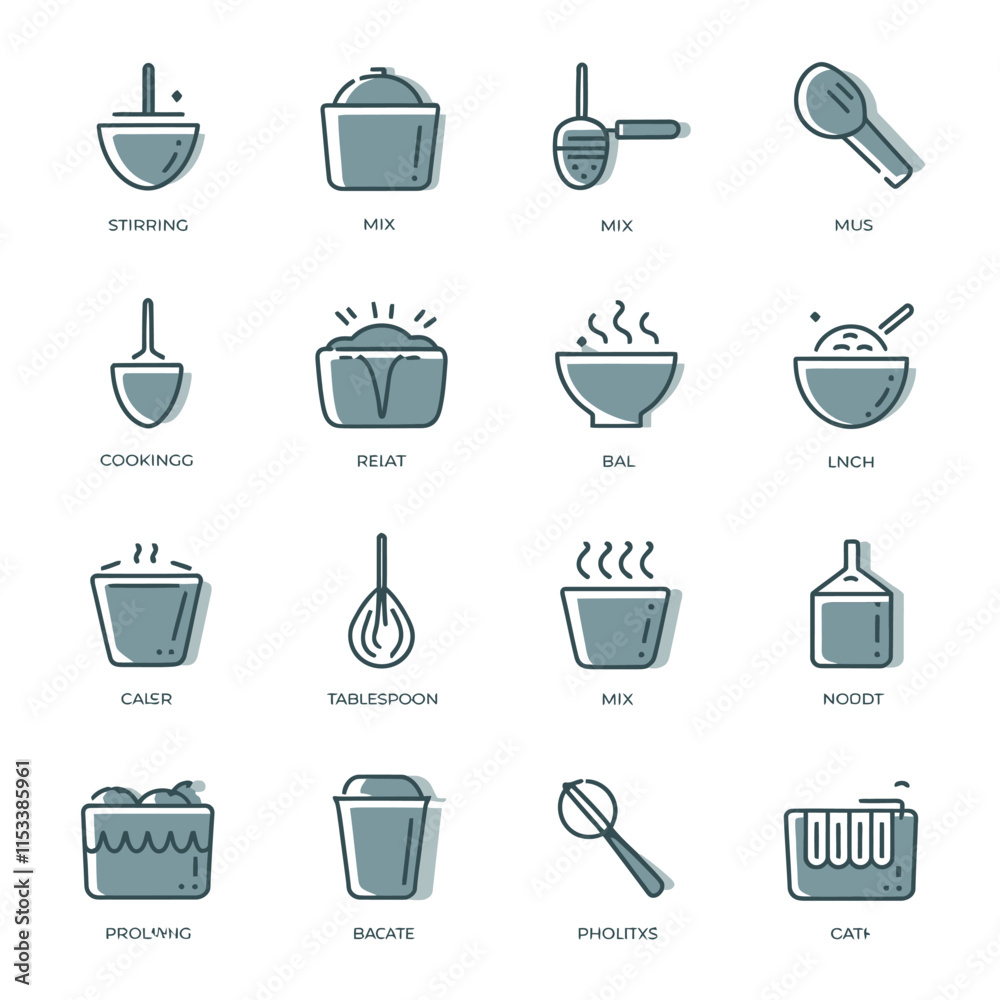 cooking Line icon set vector cooking Line icon set vector