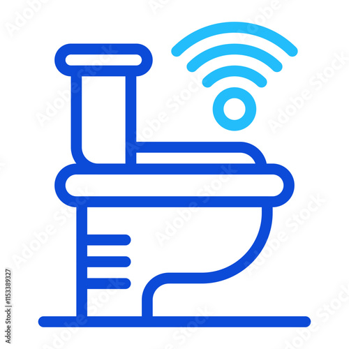 Smart Toilet Duoline Icon