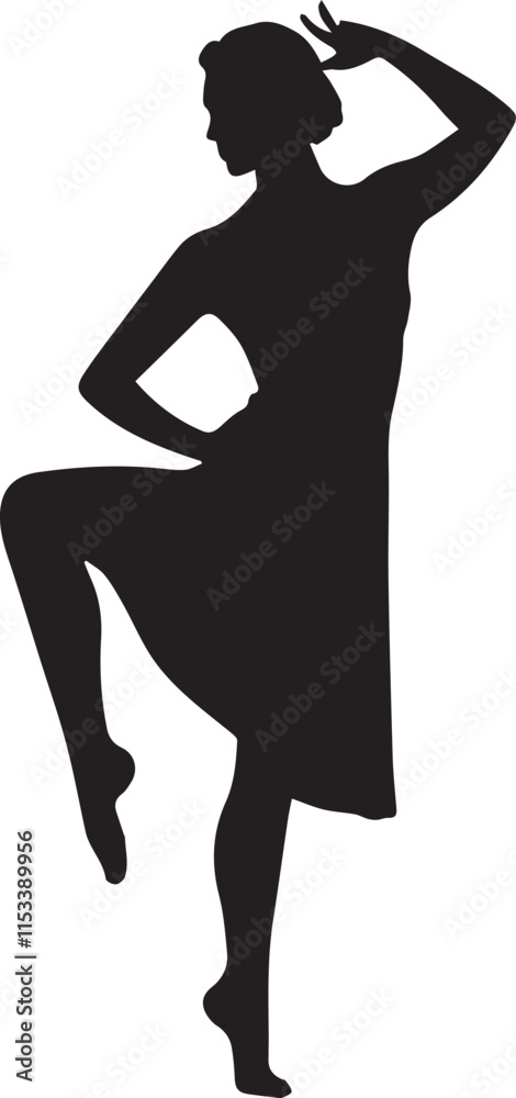 Fototapeta premium silhouette of a girl