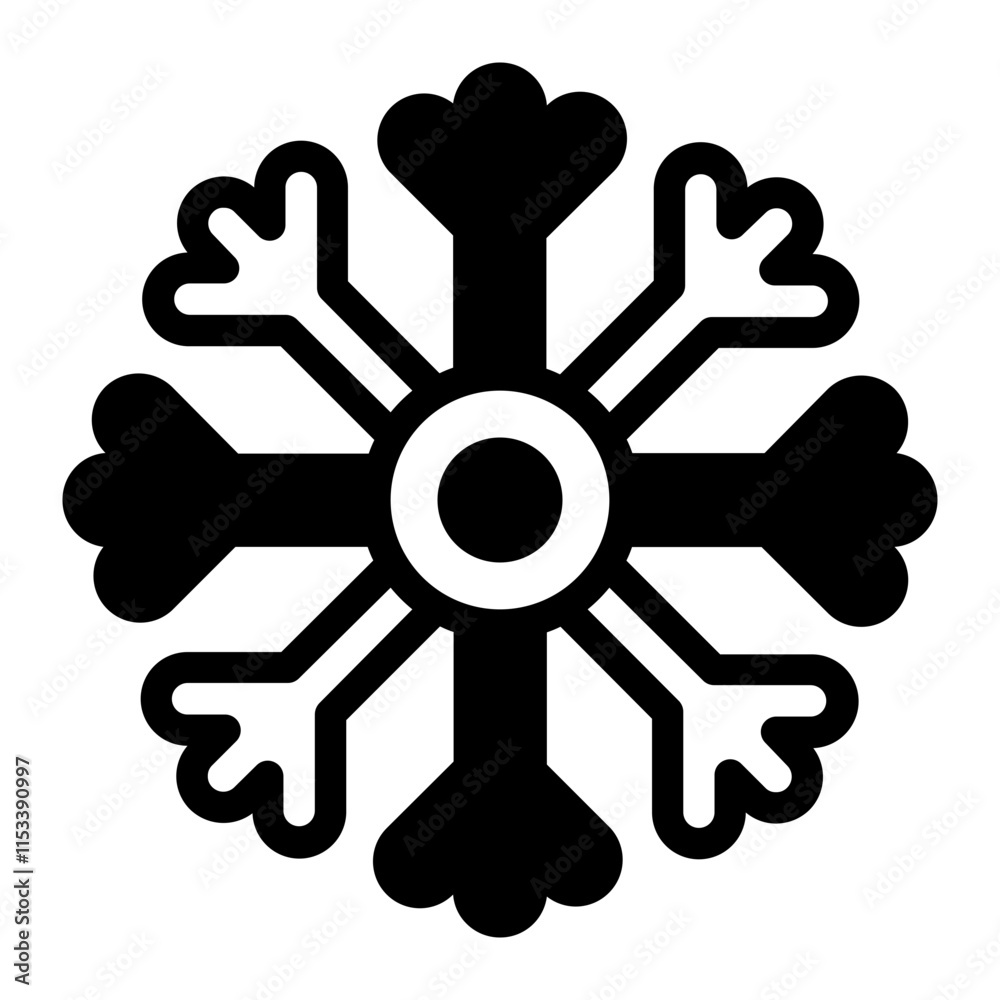 Snow Glyph Icon