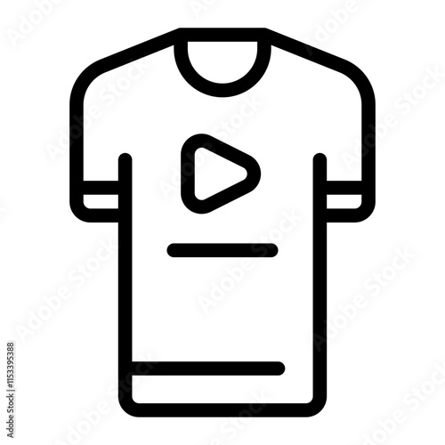 T Shirt Line Icon