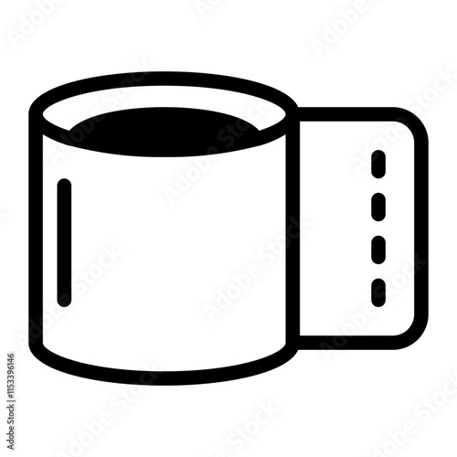 Tissue Roll Glyph Icon
