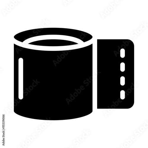 Tissue Roll Solid Icon