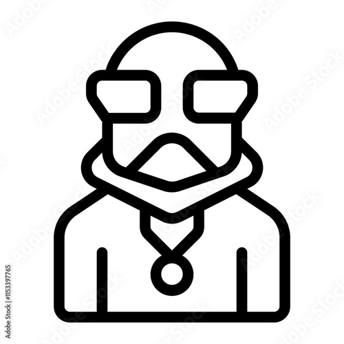 villain Line Icon