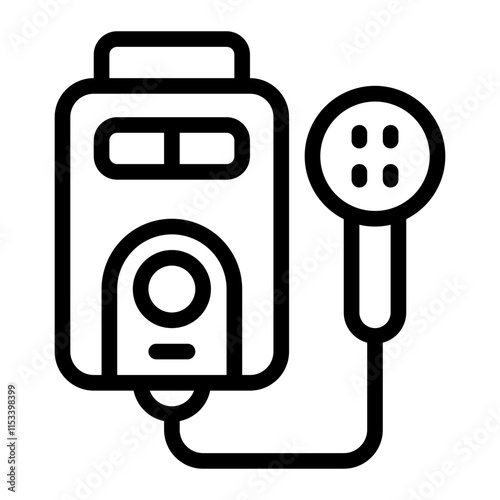 Water Heater Line Icon