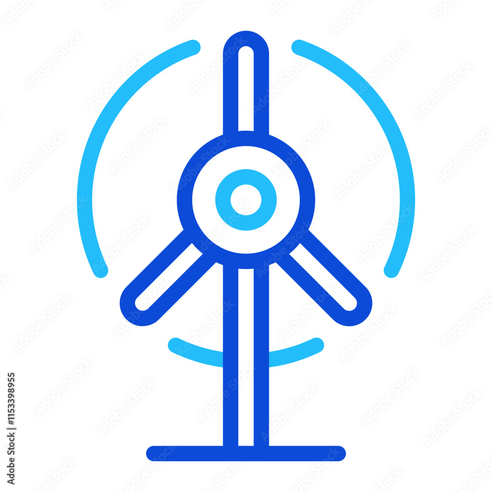 Windmill Duoline Icon