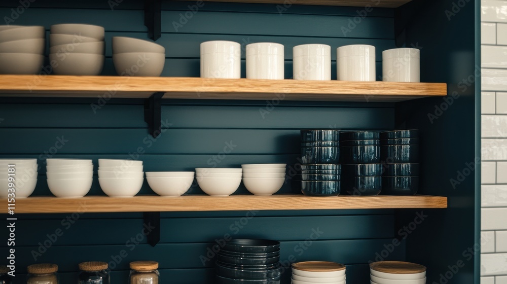 Organizing kitchen ceramics modern home interior design minimalist aesthetic wide angle functional beauty Organizing kitchen ceramics modern home interior design minimalist aesthetic wide angle functional beauty