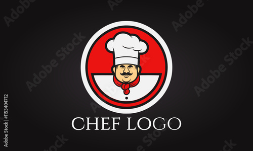 kitchen, chef logo, restaurant, cooking, logo, design, illustration, cook, 