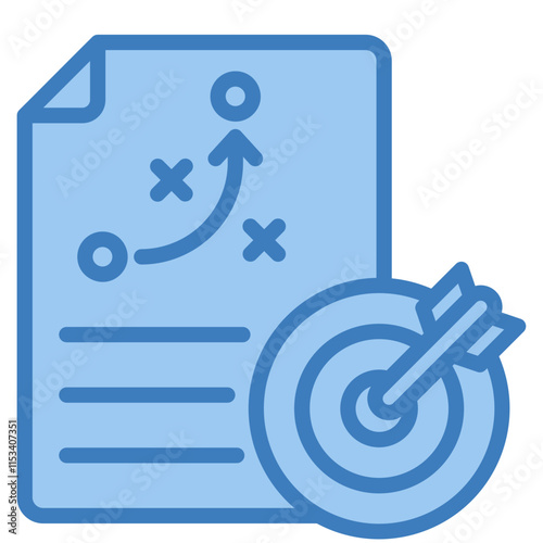 Strategic Planning Icon Element For Design