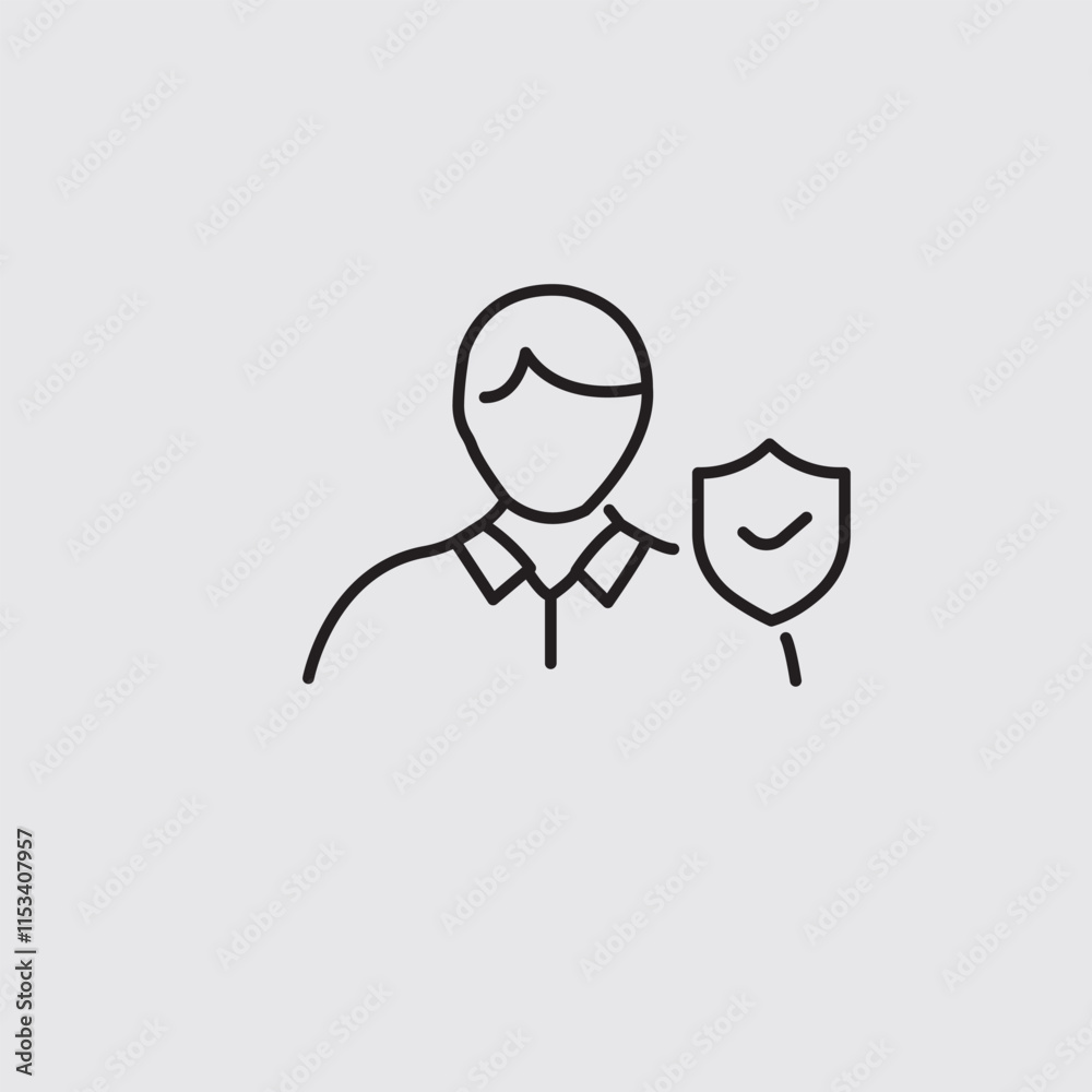 Safety, security, protection thin line icons. For website marketing design, logo, app, template, ui, etc. Vector illustration Safety, security, protection thin line icons. For website marketing design, logo, app, template, ui, etc. Vector illustration