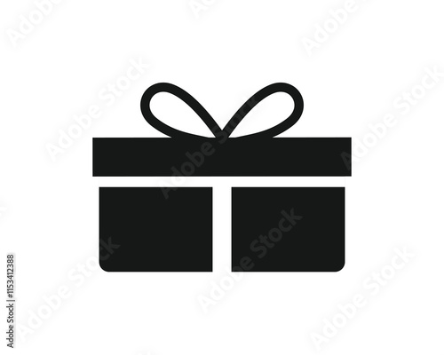 Gift box icon. Present gift box icon. Gift and surprise.. gift boxes with ribbon icon Set. Christmas gift icon illustration