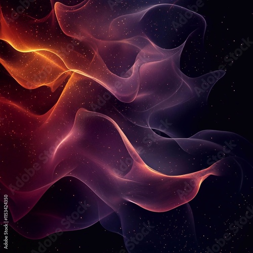 Colorful neon smoky background. Abstract background. Generative AI