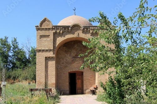Tomb of Mirali Baba is located in Sayram district. The tomb was built in the 10th century. Shymkent, Kazakhstan.