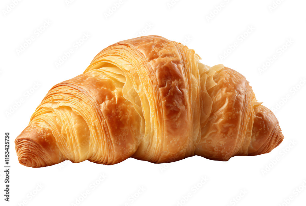 a croissant on a white surface a croissant on a white surface