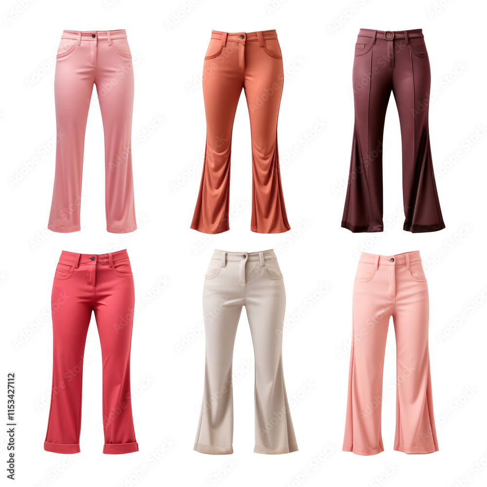 a group of pants with different colors a group of pants with different colors