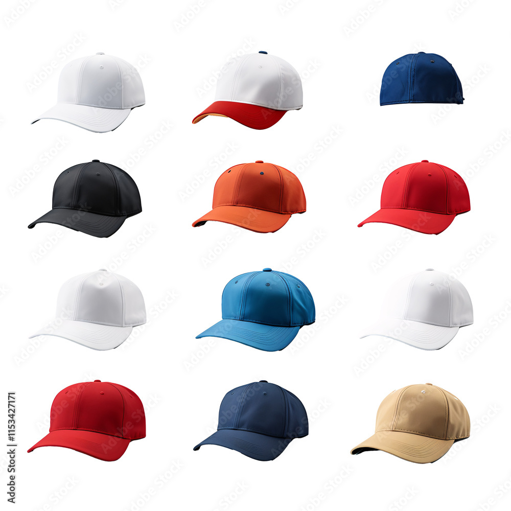 a group of different colored hats a group of different colored hats